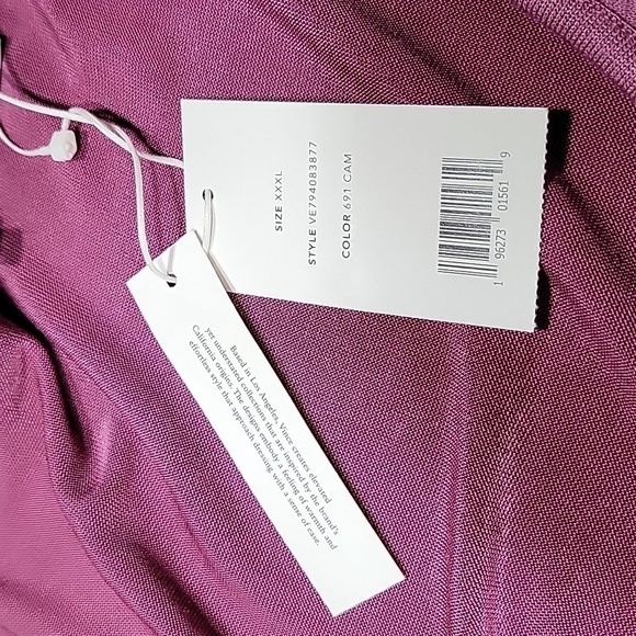 Vince Size XXXL Light Purple / Lilac Pullover Long Sleeve T-Shirt, NEW with Tags - Picture 8 of 8